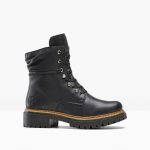 Kozaki sznurowane Rieker kolor czarny