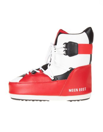Moon Boot Kozaki zimowe w kolorze biało-czerwono-czarnym rozmiar: 39-40 kolor white/red/black