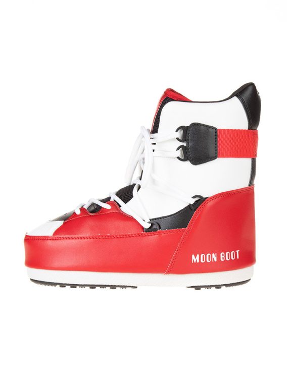 Moon Boot Kozaki zimowe w kolorze biało-czerwono-czarnym rozmiar: 41-42 kolor white/red/black