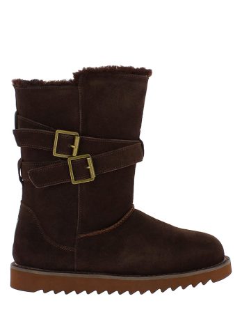 NICEBAY Skórzane kozaki zimowe "Mells Waterproof" w kolorze brązowym rozmiar: 36 kolor brown