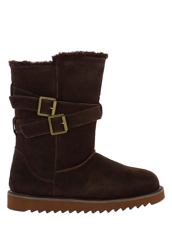 NICEBAY Skórzane kozaki zimowe "Mells Waterproof" w kolorze brązowym rozmiar: 36 kolor brown