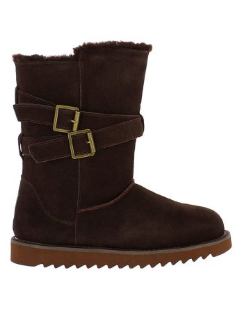 NICEBAY Skórzane kozaki zimowe "Mells Waterproof" w kolorze brązowym rozmiar: 38 kolor brown