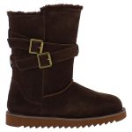 NICEBAY Skórzane kozaki zimowe "Mells Waterproof" w kolorze brązowym rozmiar: 40 kolor brown
