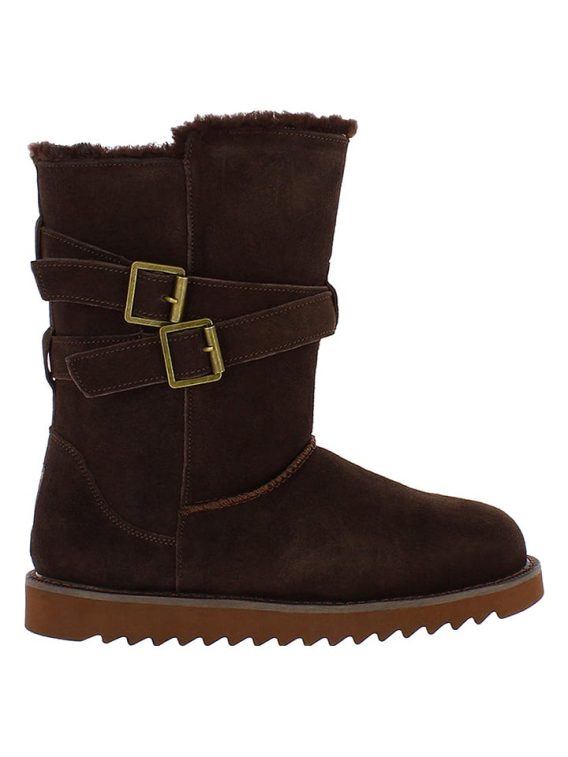 NICEBAY Skórzane kozaki zimowe "Mells Waterproof" w kolorze brązowym rozmiar: 40 kolor brown
