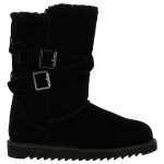 NICEBAY Skórzane kozaki zimowe "Mells Waterproof" w kolorze czarnym rozmiar: 38 kolor black
