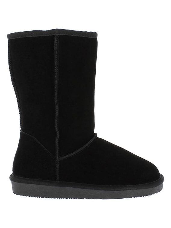 NICEBAY Skórzane kozaki zimowe "Mississippi" w kolorze czarnym rozmiar: 38 kolor black