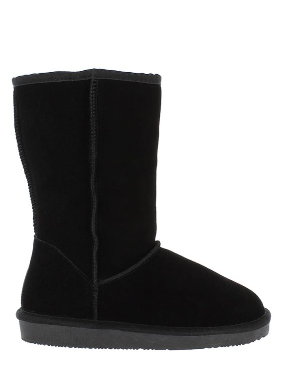 NICEBAY Skórzane kozaki zimowe "Mississippi" w kolorze czarnym rozmiar: 39 kolor black