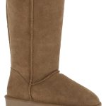 NICEBAY Skórzane kozaki zimowe "Wharfe" w kolorze jasnobrązowym rozmiar: 36 kolor brown
