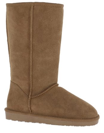NICEBAY Skórzane kozaki zimowe "Wharfe" w kolorze jasnobrązowym rozmiar: 36 kolor brown