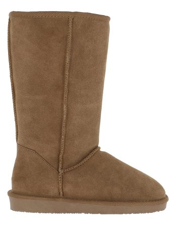 NICEBAY Skórzane kozaki zimowe "Wharfe" w kolorze jasnobrązowym rozmiar: 40 kolor brown