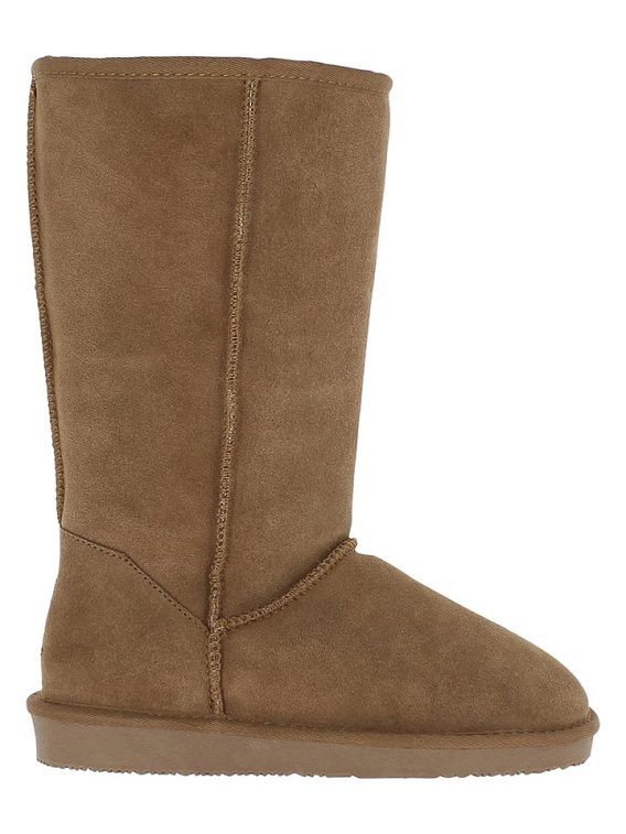 NICEBAY Skórzane kozaki zimowe "Wharfe" w kolorze jasnobrązowym rozmiar: 40 kolor brown