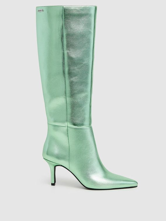 Pepe Jeans FOOTWEAR Kozaki "Pristina Glam" w kolorze zielonym rozmiar: 39 kolor green
