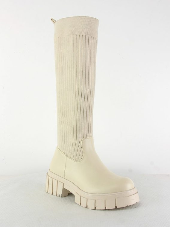Sixth Sens Kozaki w kolorze beżowym rozmiar: 39 kolor beige