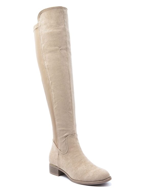 Sixth Sens Kozaki w kolorze khaki rozmiar: 36 kolor beige