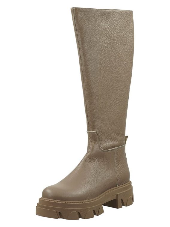 Steve Madden Skórzane kozaki w kolorze beżowym rozmiar: 39 kolor beige