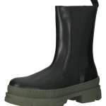 Steve Madden Skórzane kozaki w kolorze czarno-oliwkowym rozmiar: 41 kolor black/brown/beige