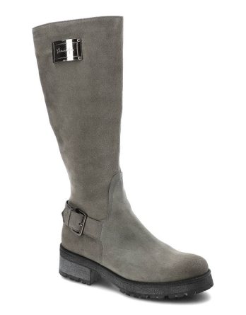 Szare Kozaki Maciejka Wygodne Buty Damskie Na Zimę kolor szary