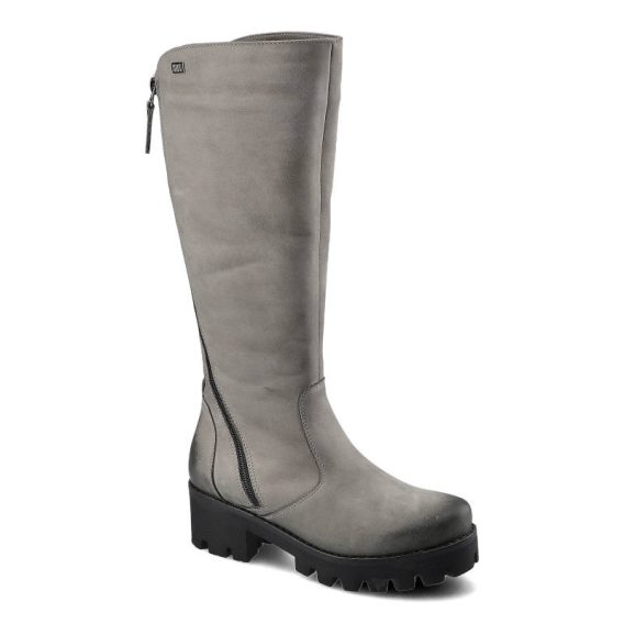 Szare Kozaki Simen Damskie Stylowe Buty Zimowe kolor szary