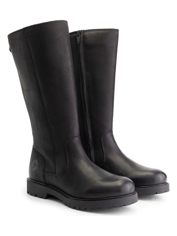 TRAVELIN' Skórzane kozaki "Brusand" w kolorze czarnym rozmiar: 38 kolor black