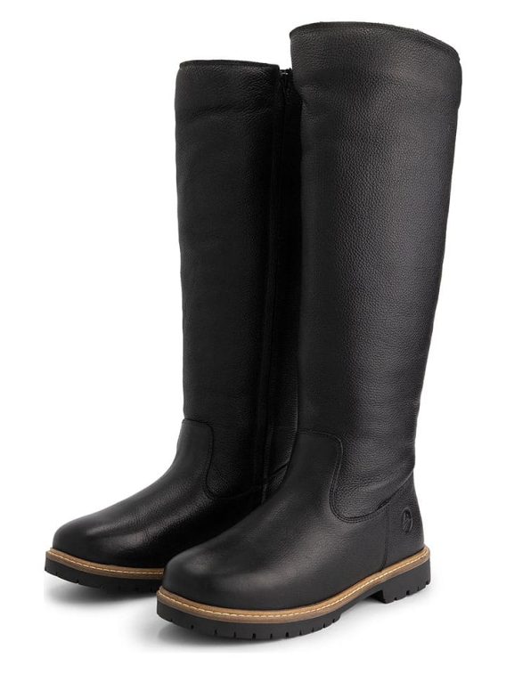 TRAVELIN' Skórzane kozaki "Dyreborg" w kolorze czarnym rozmiar: 36 kolor black