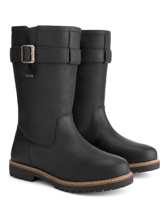 TRAVELIN' Skórzane kozaki "Finnmark" w kolorze czarnym rozmiar: 40 kolor black