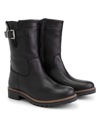 TRAVELIN' Skórzane kozaki "Gjerstad" w kolorze czarnym rozmiar: 36 kolor black