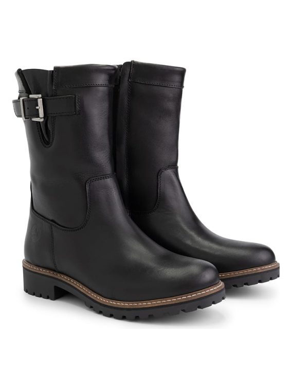 TRAVELIN' Skórzane kozaki "Gjerstad" w kolorze czarnym rozmiar: 36 kolor black