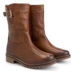 TRAVELIN' Skórzane kozaki "Gjerstad" w kolorze jasnobrązowym rozmiar: 39 kolor brown