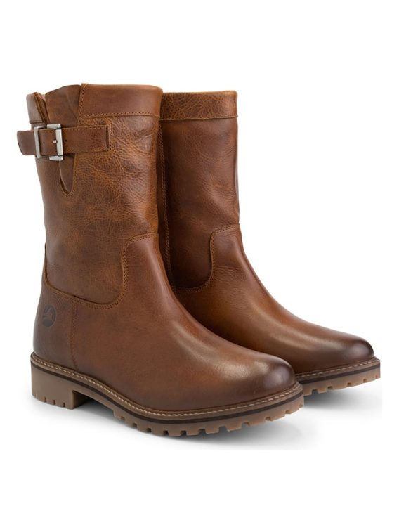 TRAVELIN' Skórzane kozaki "Gjerstad" w kolorze jasnobrązowym rozmiar: 39 kolor brown