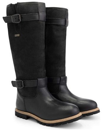 TRAVELIN' Skórzane kozaki "Greenlad" w kolorze czarnym rozmiar: 39 kolor black