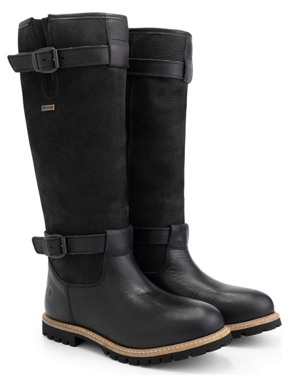TRAVELIN' Skórzane kozaki "Greenlad" w kolorze czarnym rozmiar: 39 kolor black