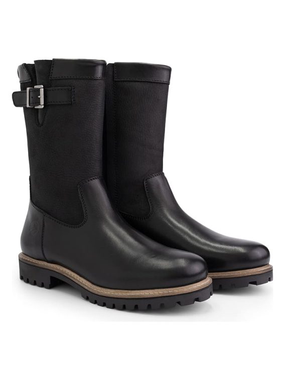 TRAVELIN' Skórzane kozaki "Gyland" w kolorze czarnym rozmiar: 40 kolor black