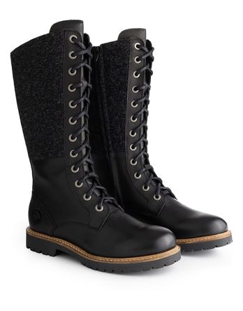 TRAVELIN' Skórzane kozaki "Hellvik" w kolorze czarnym rozmiar: 38 kolor black