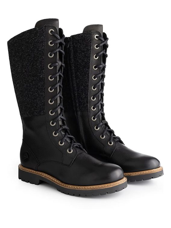 TRAVELIN' Skórzane kozaki "Hellvik" w kolorze czarnym rozmiar: 38 kolor black