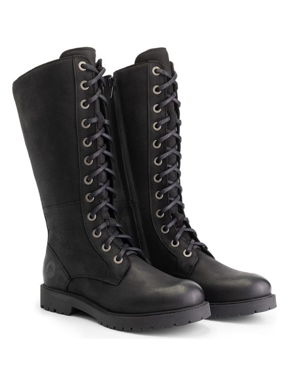 TRAVELIN' Skórzane kozaki "Krossberg" w kolorze czarnym rozmiar: 38 kolor black