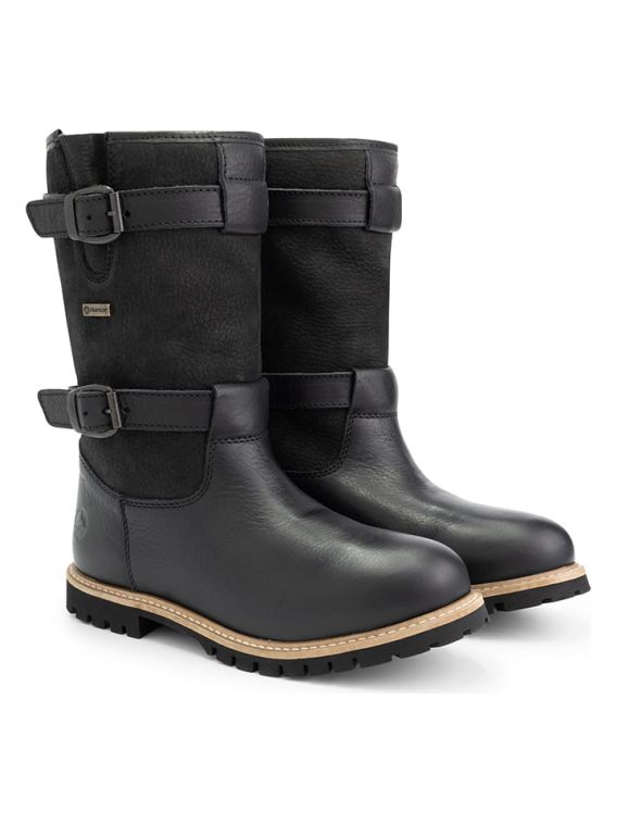 TRAVELIN' Skórzane kozaki "Sweden" w kolorze czarnym rozmiar: 42 kolor black