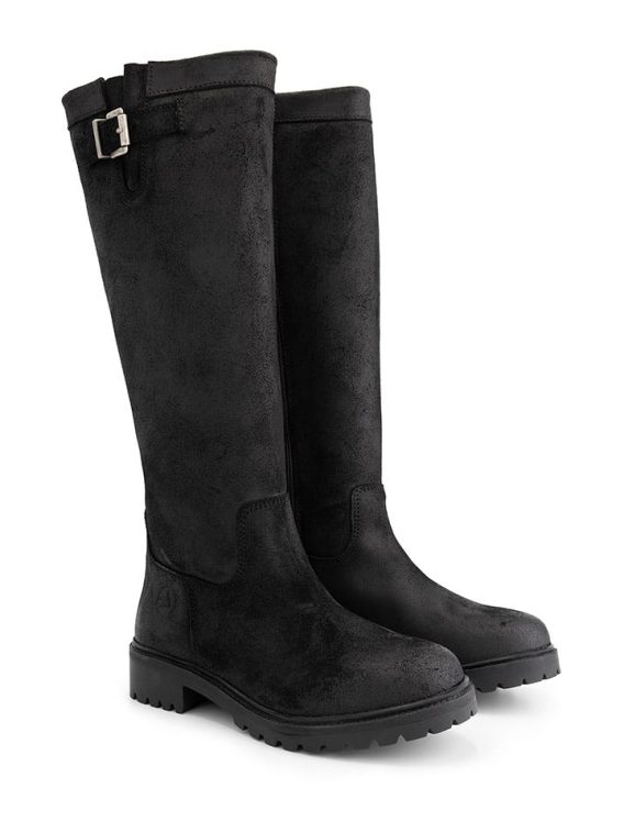 TRAVELIN' Skórzane kozaki "Viborg" w kolorze czarnym rozmiar: 36 kolor black