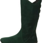 Think! Skórzane kozaki w kolorze zielonym rozmiar: 40 kolor green