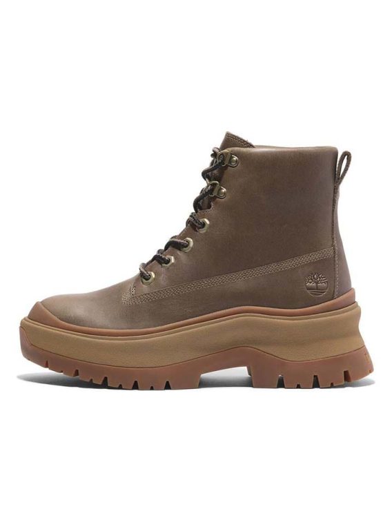 Timberland Skórzane kozaki zimowe "Roxie Lane" w kolorze ciemnobrązowym rozmiar: 41 kolor brown