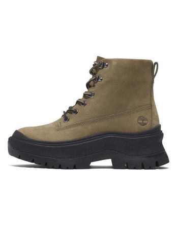 Timberland Skórzane kozaki zimowe "Roxie Lane" w kolorze khaki rozmiar: 39