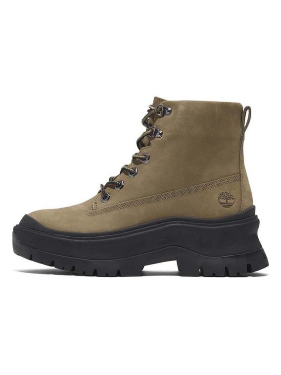 Timberland Skórzane kozaki zimowe "Roxie Lane" w kolorze khaki rozmiar: 39