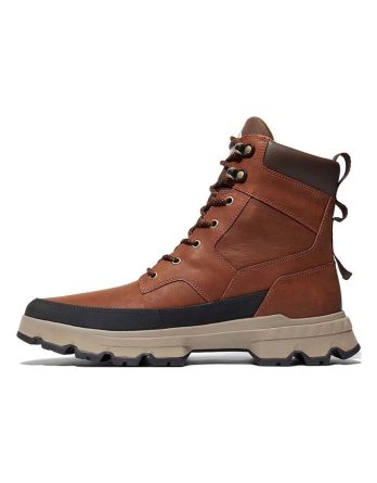 Timberland Skórzane kozaki zimowe "TBL Orig Ultra" w kolorze ciemnobrązowym rozmiar: 43 kolor brown