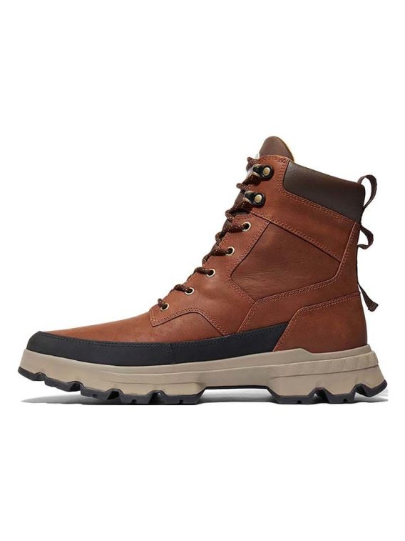 Timberland Skórzane kozaki zimowe "TBL Orig Ultra" w kolorze ciemnobrązowym rozmiar: 43 kolor brown
