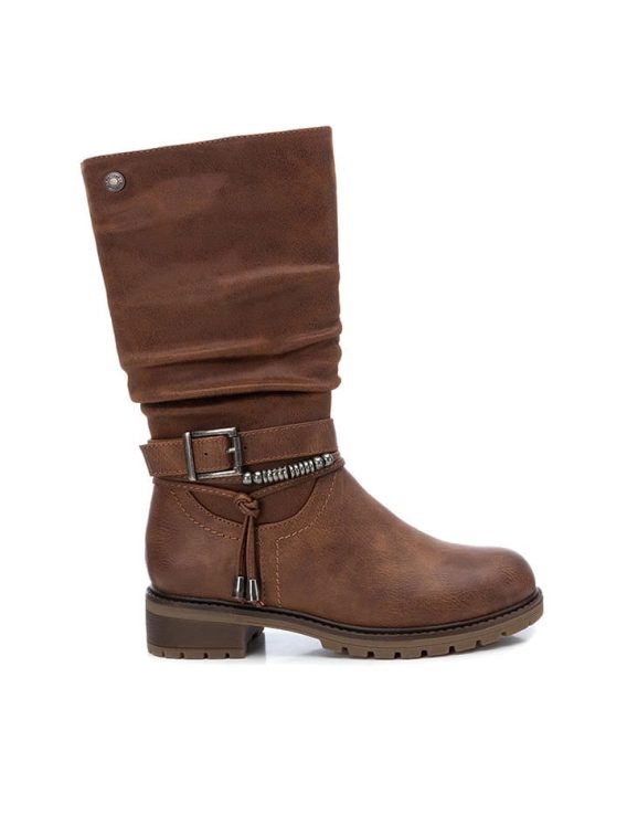 XTI Kids Kozaki w kolorze brązowym rozmiar: 33 kolor brown