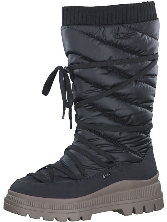 s.Oliver Kozaki zimowe w kolorze czarnym rozmiar: 37 kolor black