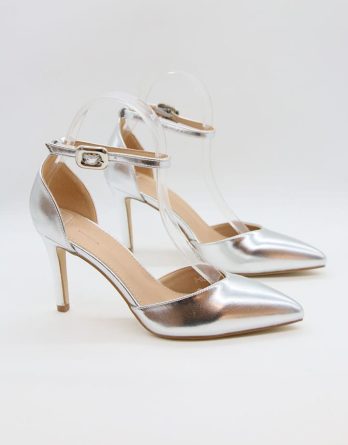 Bellucci Czółenka w kolorze srebrnym rozmiar: 38 kolor silver.