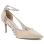 Beżowe Czółenka Tamaris Eleganckie Obuwie Damskie Na Szpilce kolor beżowy.