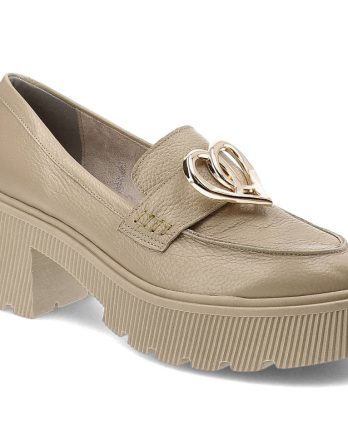 Beżowe Półbuty Armodo Eleganckie Buty Damskie kolor beżowy