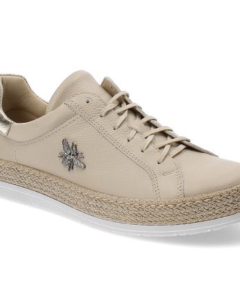 Beżowe Półbuty Armodo Modne Obuwie Damskie kolor beżowy