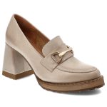 Beżowe Półbuty Armodo Stylowe Wsuwane Obuwie Damskie kolor beżowy